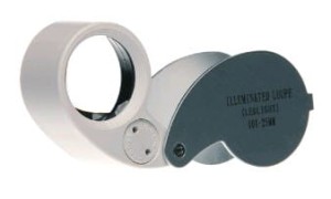 Lupa kieszonkowa z podświetleniem LED, powiększenie 40x, soczewka 25mm