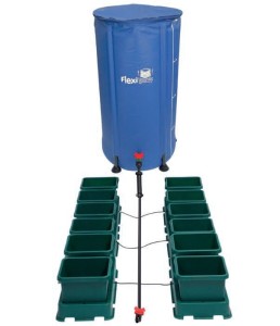 KOMPLETNY SYSTEM AUTOPOT (EASY2GROW), 12 DONICZEK 15L + ZBIORNIK FLEXITANK 100L + AKCESORIA