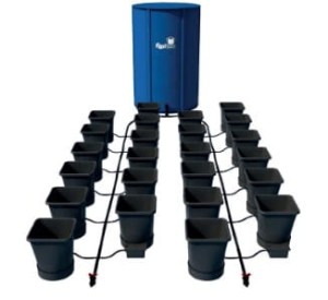 KOMPLETNY SYSTEM AUTOPOT (XL SYSTEM), 24 DONICZKI 25L + ZBIORNIK FLEXITANK 400L + AKCESORIA
