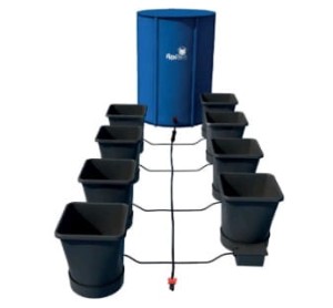 KOMPLETNY SYSTEM AUTOPOT (XL SYSTEM), 8 DONICZEK 25L + ZBIORNIK FLEXITANK 100L + AKCESORIA