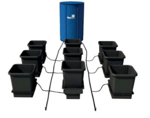 KOMPLETNY SYSTEM AUTOPOT (XL SYSTEM), 9 DONICZEK 25L + ZBIORNIK FLEXITANK 100L + AKCESORIA