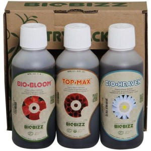 TRYPACK HYDRO, 3x0.25L/3x250ML, ZESTAW ORGANICZNYCH NAWOZÓW I STYMULATORÓW DO HYDRO, (BIO-BLOOM,TOP-MAX,BIO-HEAVEN), BIOBIZZ