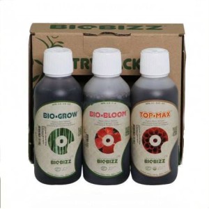 TRYPACK INDOOR, 3x0.25L/3x250ML, ZESTAW ORGANICZNYCH NAWOZÓW I STYMULATORÓW DO UPRAW INDOOR, (BIO-GROW,BIO-BLOOM,TOP-MAX), BIOBIZZ