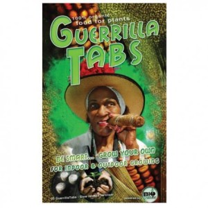 TABLETKI GUERRILLATABS, 20 SZT. W 100% ORGANICZNY NAWÓZ O POWOLNYM UWALNIANIU, (WZROST+KWITNIENIE), BIOTABS