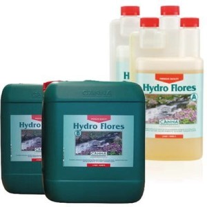 HYDRO FLORES A+B 2x5L, NAWÓZ DWUSKŁADNIKOWY NA KWITNIENIE DO HYDRO, CANNA